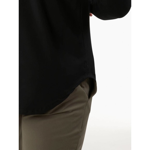 Cuts Clothing Men's Elongated Henley Long Sleeve Signature Fit PYCA Tee T-Shirt - Picture 5 of 7